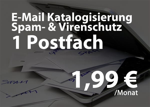 Spam- & Virenschutz für Ihr Postfach ab 1,99€